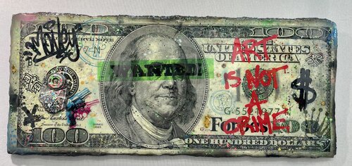 Wanted Dollar van N NATHAN, Schilderij te koop op Singulart
