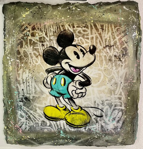 Mickey street art by N NATHAN, 회화 for Sale on Singulart