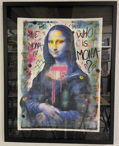 Blue Mona van N NATHAN, Schilderij te koop op Singulart