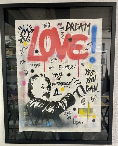 Love=MC2 van N NATHAN, Schilderij te koop op Singulart