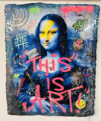 Blue Mona van N NATHAN, Schilderij te koop op Singulart