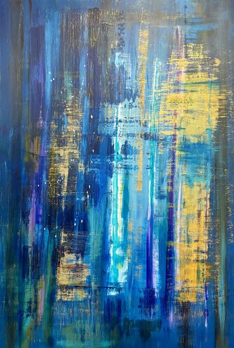 Blue Rock van N NATHAN, Schilderij te koop op Singulart