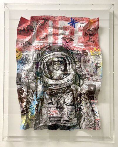 Life Space Monkey by N NATHAN, Painting for Sale on Singulart