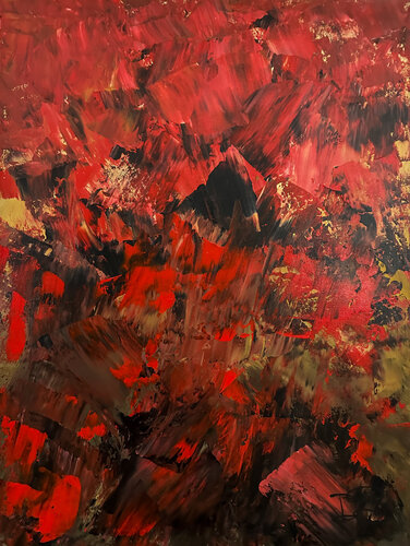 Trending In Red van Dorothea Sandra, Schilderij te koop op Singulart