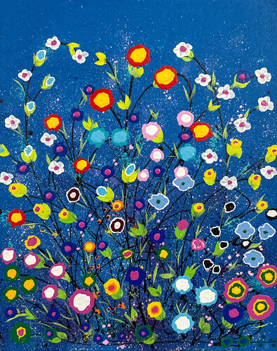 Happy Together With Friends van Dorothea Sandra, Schilderij te koop op Singulart