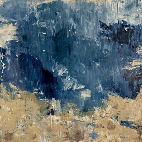 Water Rain Sand Diptych van Dorothea Sandra, Schilderij te koop op Singulart