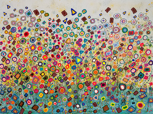 All Shapes, Sizes, Colors, Layers, And Orientations di Dorothea Sandra, Pittura in vendita su Singulart