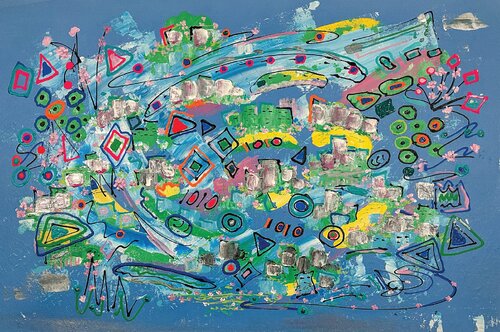 Pretty City Art von Dorothea Sandra, Malerei kaufen auf Singulart