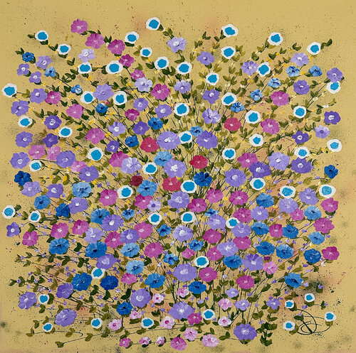 Golden Songs Of Happiness van Dorothea Sandra, Schilderij te koop op Singulart