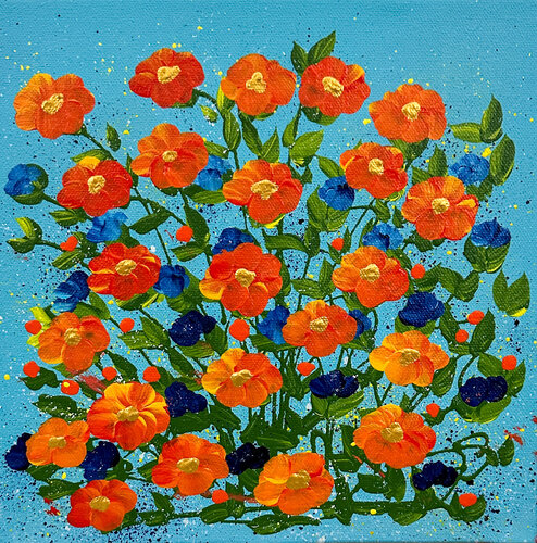 Hello Happiness van Dorothea Sandra, Schilderij te koop op Singulart