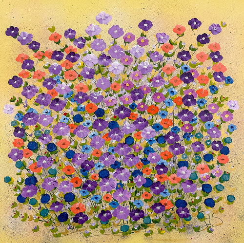 Morning Flower Kisses van Dorothea Sandra, Schilderij te koop op Singulart