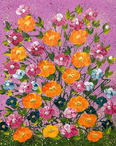 Peace Brings Love van Dorothea Sandra, Schilderij te koop op Singulart