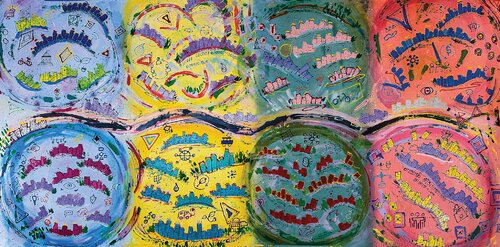 15-Minute Walkability van Dorothea Sandra, Schilderij te koop op Singulart