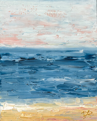 An Artist's Day At The Beach 2 van Dorothea Sandra, Schilderij te koop op Singulart