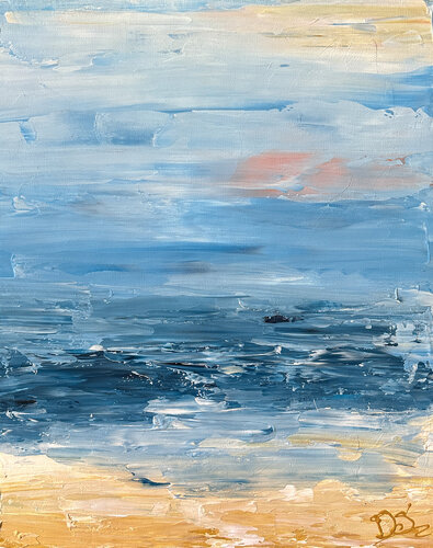 An Artist's Day At The Beach 4 van Dorothea Sandra, Schilderij te koop op Singulart