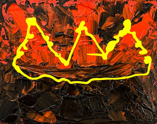 Chaos Enjoying Power di Dorothea Sandra, Pittura in vendita su Singulart