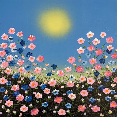 Peace And Flowers van Dorothea Sandra, Schilderij te koop op Singulart