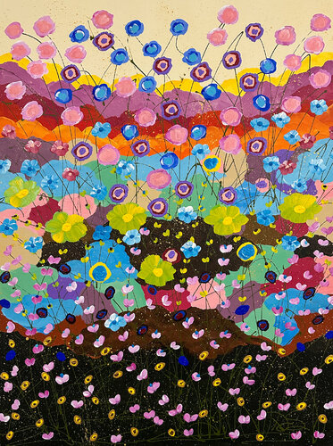 Color Me Happy and Color Me Happier von Dorothea Sandra, Malerei kaufen auf Singulart
