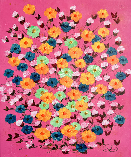 Shanghai In Bloom van Dorothea Sandra, Schilderij te koop op Singulart