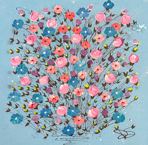 Happy Flowers Of Shanghai von Dorothea Sandra, Malerei kaufen auf Singulart
