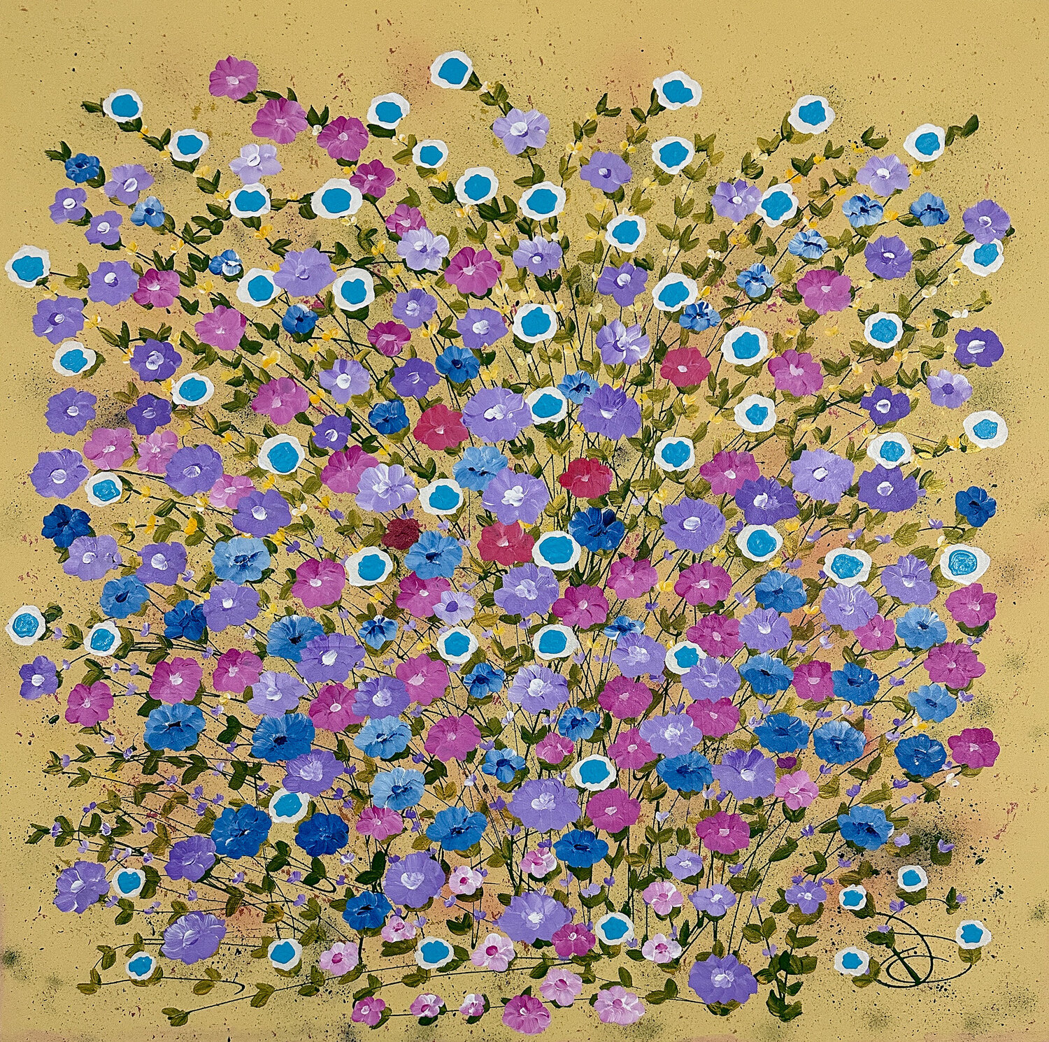 Golden Songs Of Happiness Dorothea Sandra Originalgemälde zu verkaufen