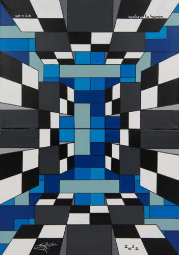NOWHERE TO HEAVEN van Paja van Kosmaj, Schilderij te koop op Singulart