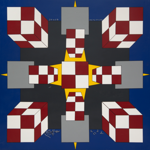 INSADE 2D CUBES von Paja van Kosmaj, Malerei kaufen auf Singulart