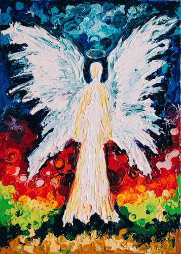 "Angel Love" di Nano 7 Swiss, Pittura in vendita su Singulart