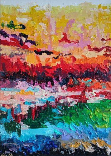 "Sunset" von Nano 7 Swiss, Malerei kaufen auf Singulart