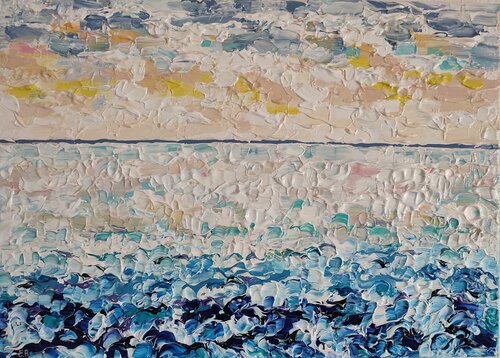 "Sea of Sky". "Relax" di Nano 7 Swiss, Pittura in vendita su Singulart