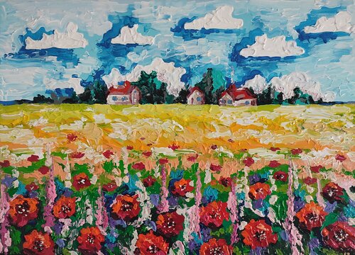 "Meadows" van Nano 7 Swiss, Schilderij te koop op Singulart