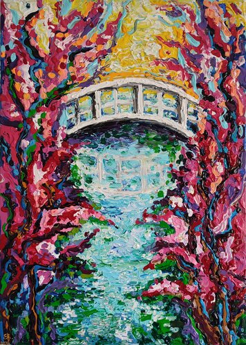 "Cherry Bridge" von Nano 7 Swiss, Malerei kaufen auf Singulart