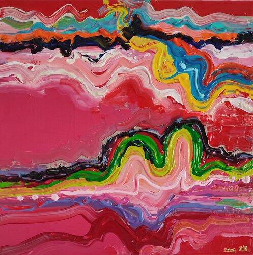 "Horizon" van Nano 7 Swiss, Schilderij te koop op Singulart