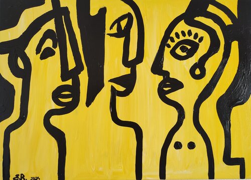 "Interlocutors" di Nano 7 Swiss, Pittura in vendita su Singulart