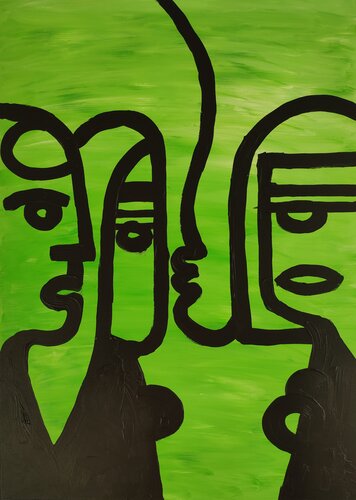 "Rendezvous" di Nano 7 Swiss, Pittura in vendita su Singulart