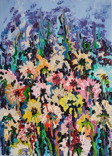 "Variegated Fluffs" di Nano 7 Swiss, Pittura in vendita su Singulart