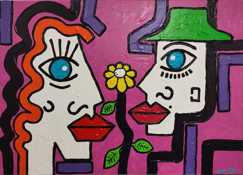 "First Date" by Nano 7 Swiss, Painting for Sale on Singulart