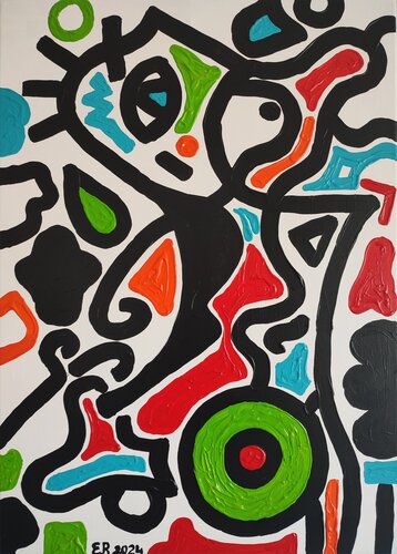 "Mini Rodeo" par Nano 7 Swiss, Peinture en vente sur Singulart