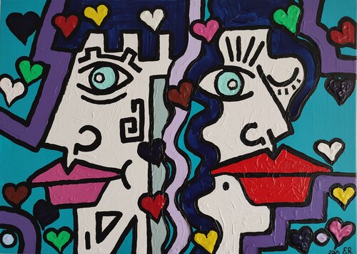 "Friendship" van Nano 7 Swiss, Schilderij te koop op Singulart