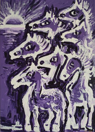 "7 Horses of the Sun" di Nano 7 Swiss, Pittura in vendita su Singulart