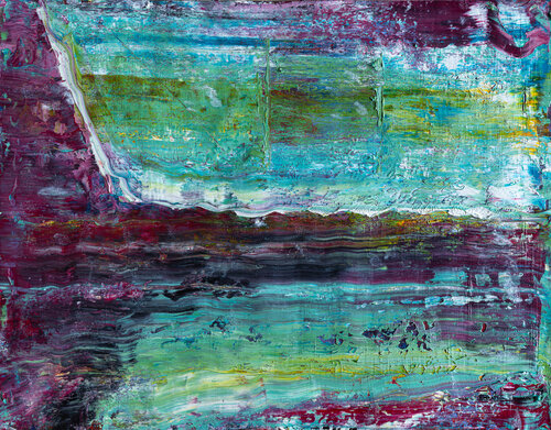 Coastline With Waterfall di Ares Yannakopoulos, Pittura in vendita su Singulart