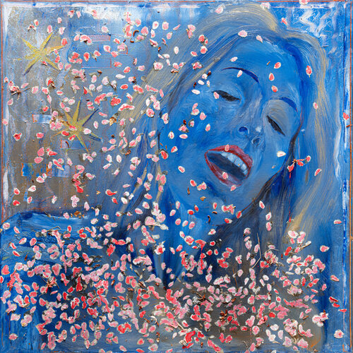 Cherry Blossom Girl di Ares Yannakopoulos, Pittura in vendita su Singulart