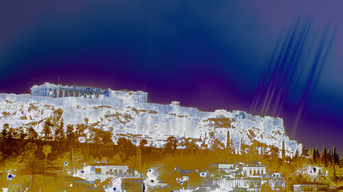 Acropolis Fauvism (DSF5275) par Ares Yannakopoulos, Photographie en vente sur Singulart