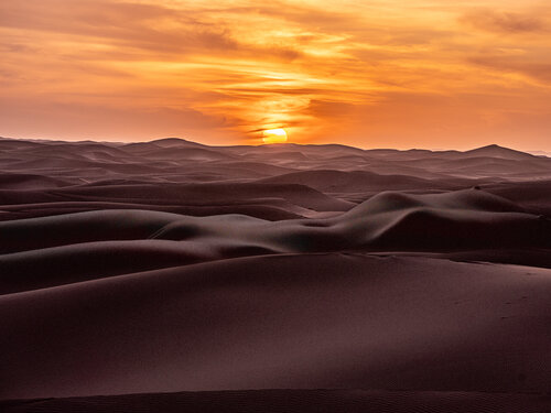Sonnenuntergang in der Sahara #3776 von Ares Yannakopoulos, Fotografie kaufen auf Singulart