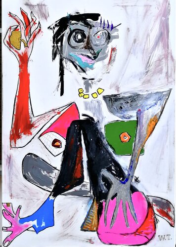 LA MELA CE L'HO IO van WIDMER TASSINARI, Schilderij te koop op Singulart