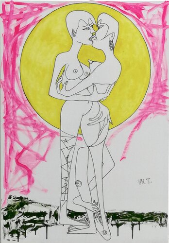 IL BACIO di WIDMER TASSINARI, Pittura in vendita su Singulart