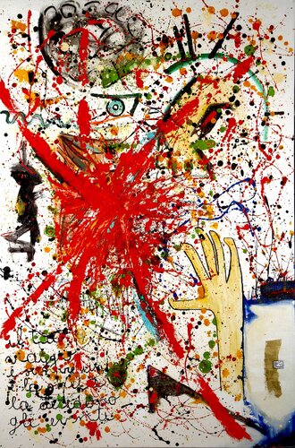 IL TUO VIAGGIO È SEMPRE UNICO E LA META LA DECIDONO GLI EVENTI van WIDMER TASSINARI, Schilderij te koop op Singulart
