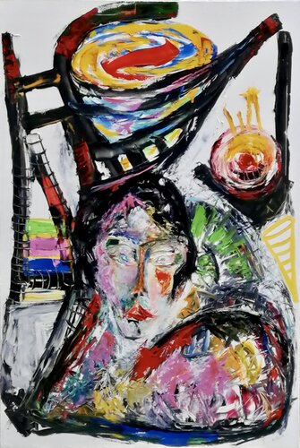 IL CUORE E LA MENTE di WIDMER TASSINARI, Pittura in vendita su Singulart