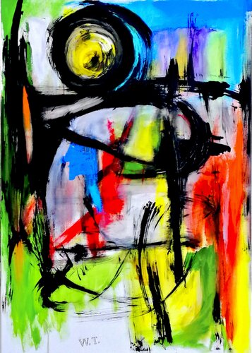 IL TRIONFO DEL NIENTE INSEGUENDO UN PERCHÉ von WIDMER TASSINARI, Malerei kaufen auf Singulart