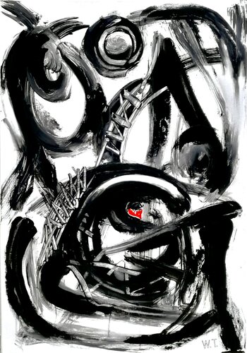 LE DFESE DEL CUORE by WIDMER TASSINARI, Painting for Sale on Singulart